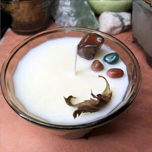 Handmade Soy Candle: Bamboo Ramskin